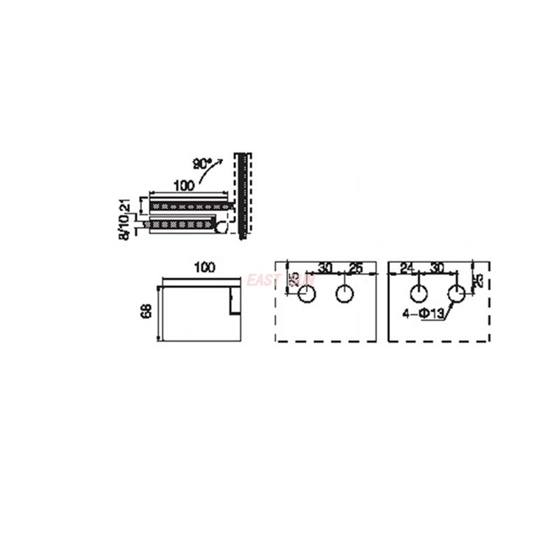 FSH-401L-Faltbare Duschscharniere