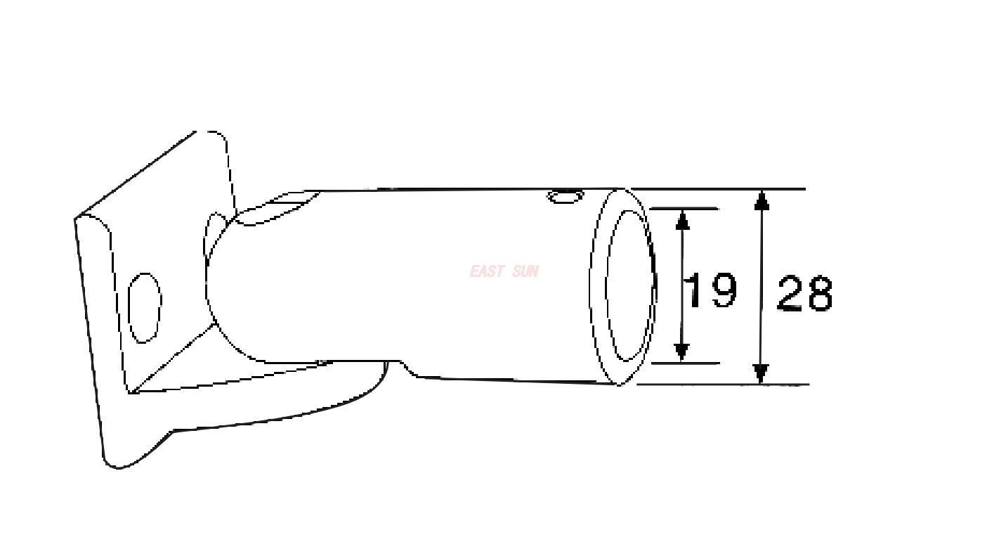 Wand-zu-Rohr-Duschanschluss 