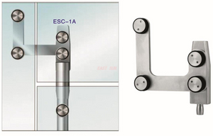 Robuste Drehtür aus Glas, obere Drehtür von Dorma MAB
