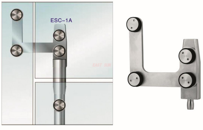 Robuste Drehtür aus Glas, obere Drehtür von Dorma MAB