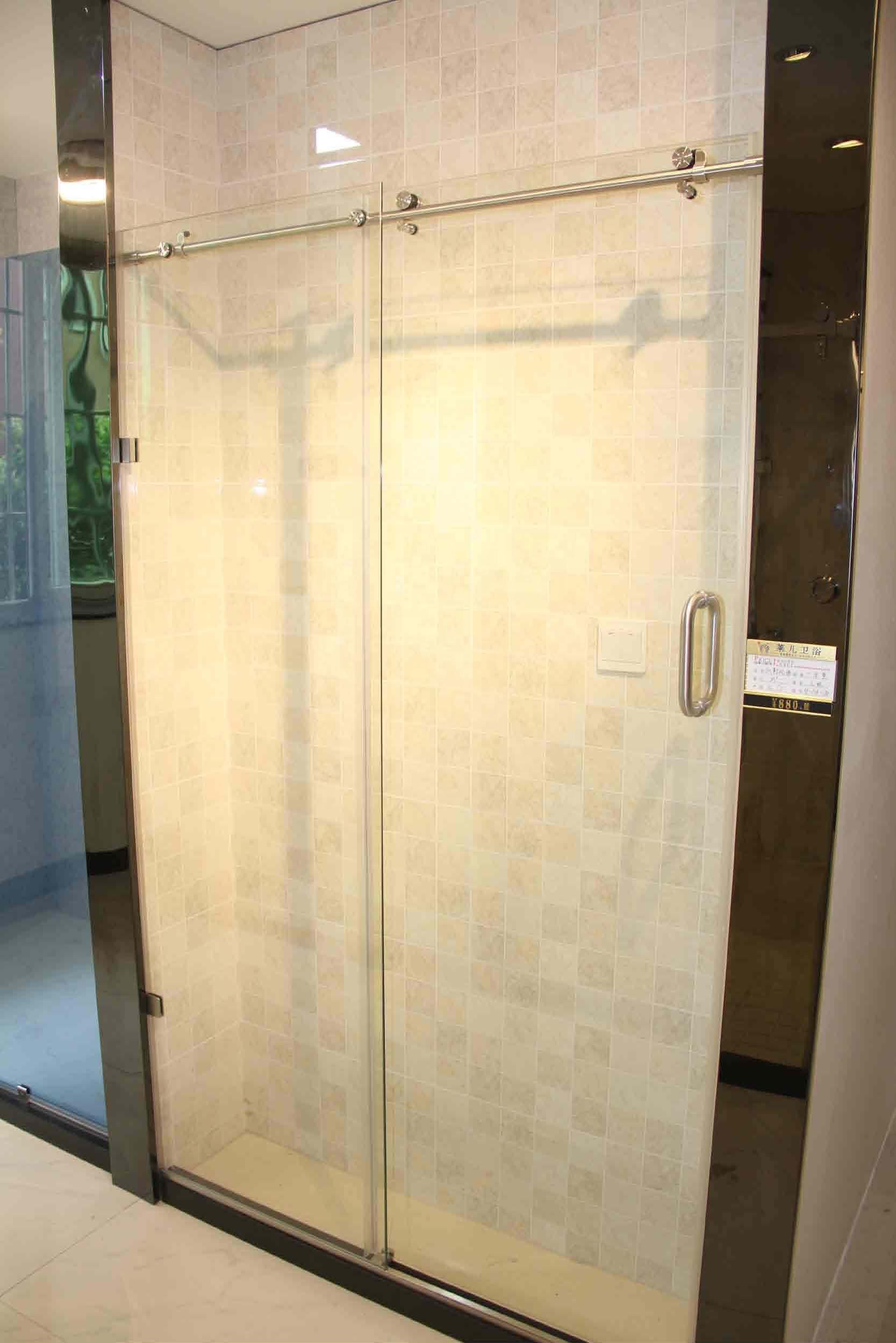 Moderne Tür Design Badezimmer Glastür Einfache Duschabtrennung Badezimmer