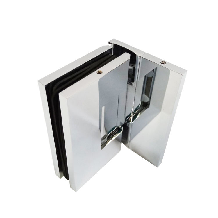 Um 90 Grad verstellbares Wand-Glas-Duschtürscharnier für 1/2″ – 3/8″ Glas 