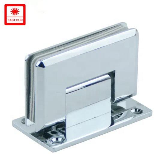 90-Grad-Wand-zu-Glas-Duschtürscharnier mit vollständiger Rückplatte für 1/2″ – 3/8″ Glas,