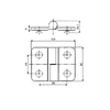 ESD-1001-Selbstaufstellende Scharniere aus Messing